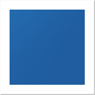 Strong Blue: Plain blue, classic medium cerulean, just color Posters and Art